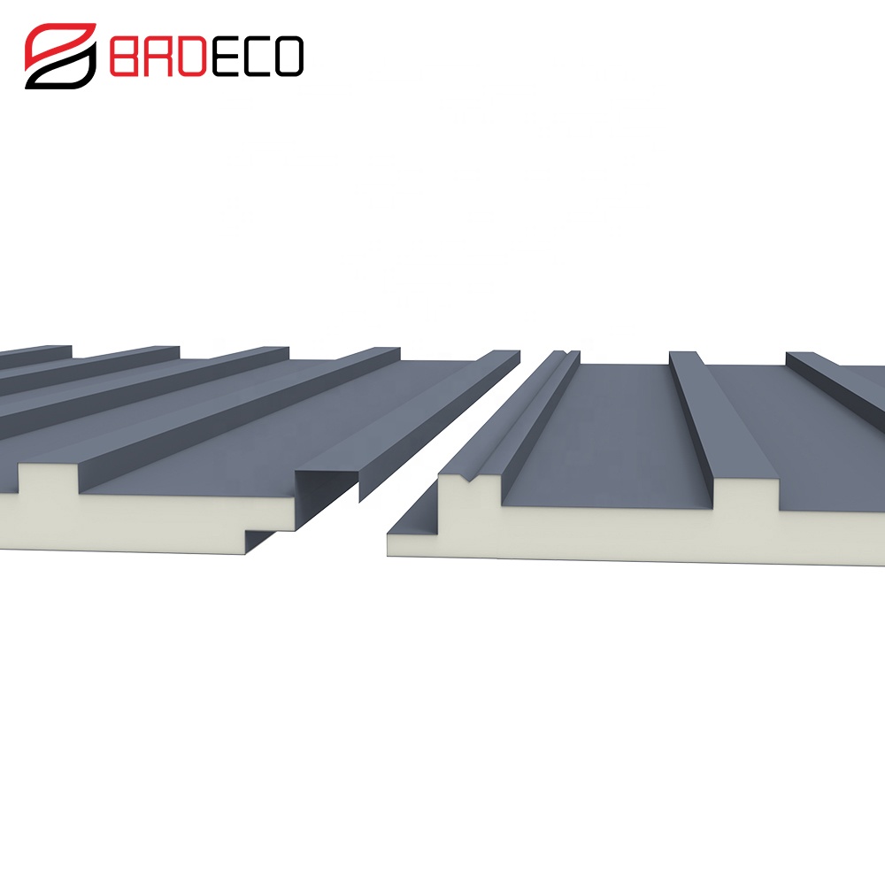 Wholesale Great Wall Outdoor Insulation Aluminum Tiles Thermal Roofing Polyurethane Board Waterproof Roof Sandwich Panels