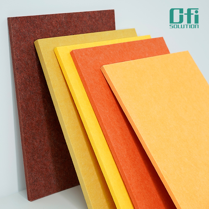 NRC 0.85 - 0.95 Sound Absorbing Polyester Fiber Acoustic Panel ISO 9001 Fireproof Wall Panels Acoustic