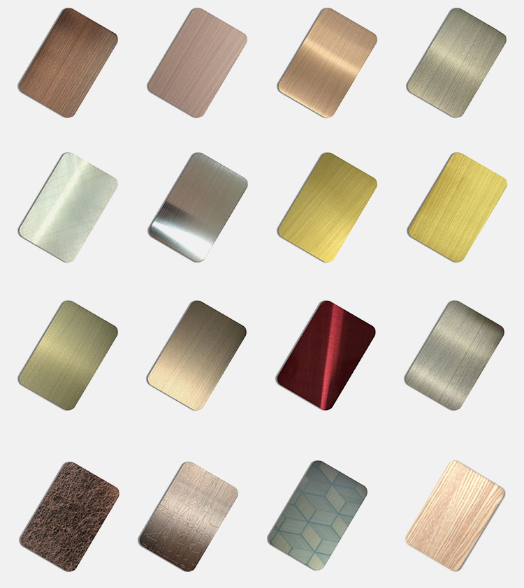 Stainless steel product surface details
