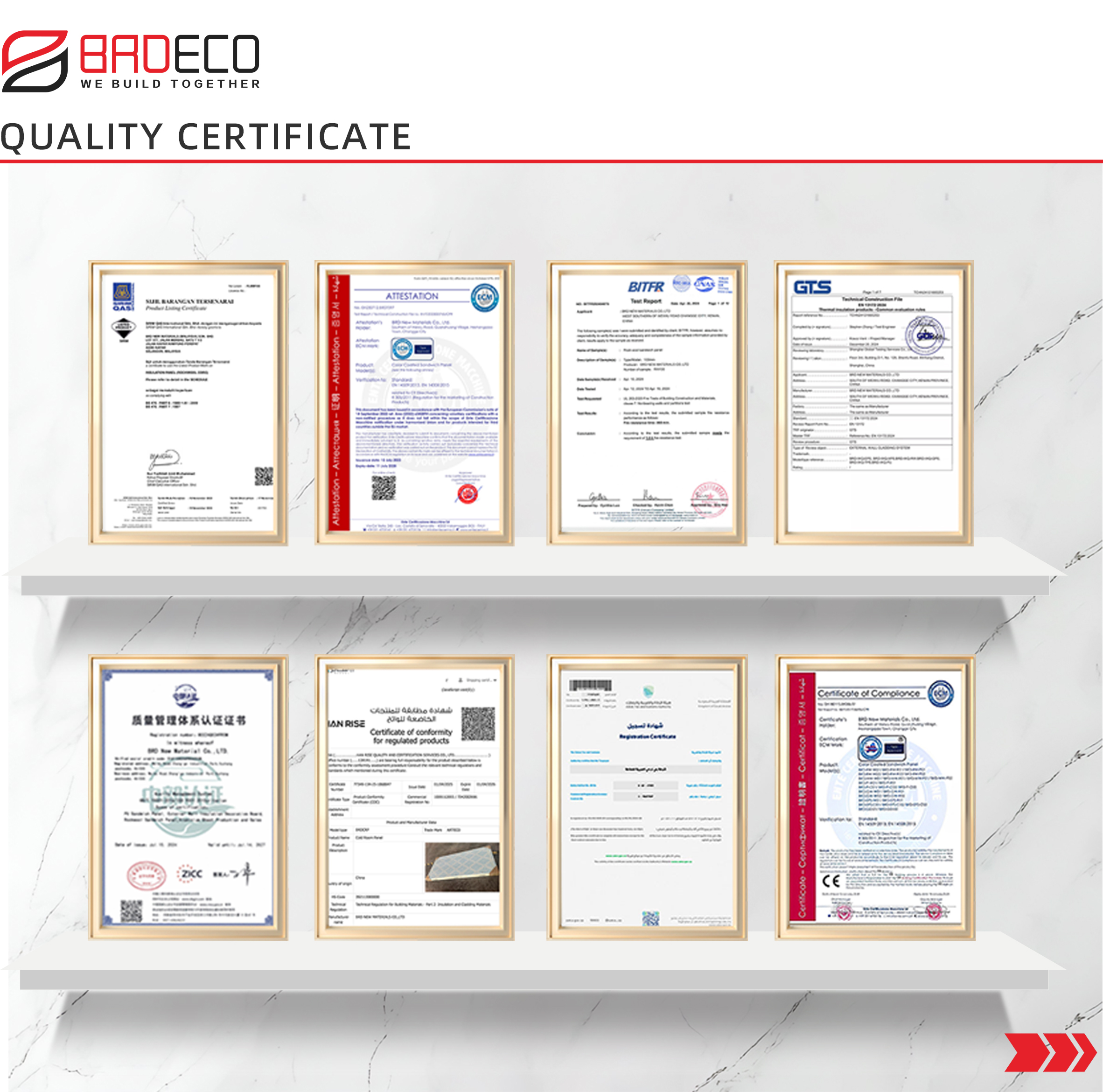 Quality Certificate
