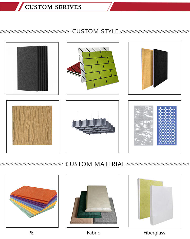 Fire-Retardant Polyester Acoustic Insulation Panels Studio Soundproof Sound Absorbing Wall Acoustic Panel Covering