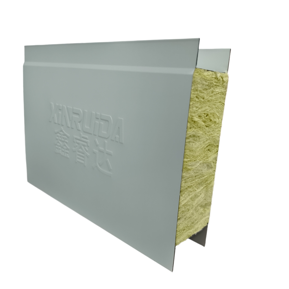 50-100mm Thickness High Density Rock Wool Sandwich Panels with Dust-proof Cleanroom Panel for Clean Room Wall