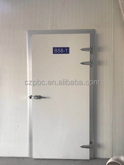 Cooler with hinged door
