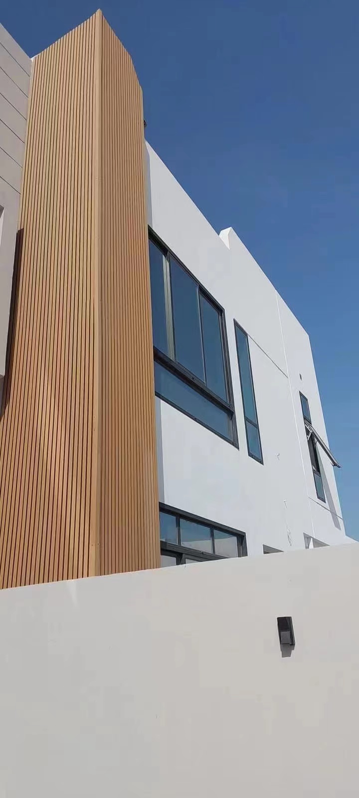 WPC Wall Cladding actual project installation view 2