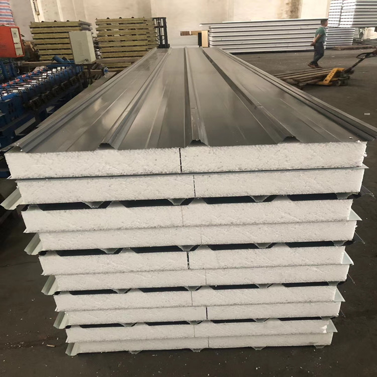 Heat Insulation 50mm/75mm/80mm/100mm/150mm Sandwich Panel Waterproof Prefabricated EPS Roof Panels
