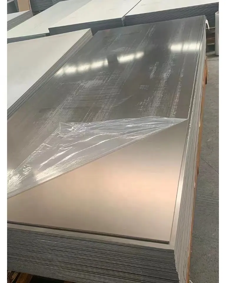 Moder Bamboo Charcoal Wood Veneer Waterproof and Fireproof 5mm 8mm Interior PET Metal Silver Film Carbon Slate Wall Panels