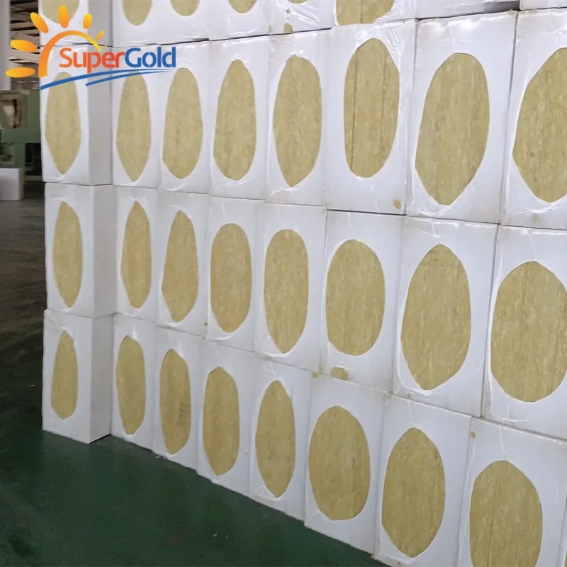 SuperGold Rock Wool Fireproof Soundproof Insulation Board Thermal Conductivity 0.036-0.044 W/mK 5+ Year Warranty for Sandwich