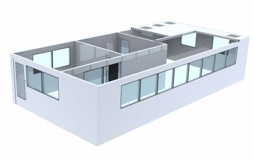 Pharmaceutical GMP Standard 50mm Mgo EPS Sandwich Panel For Clean Room Wall
