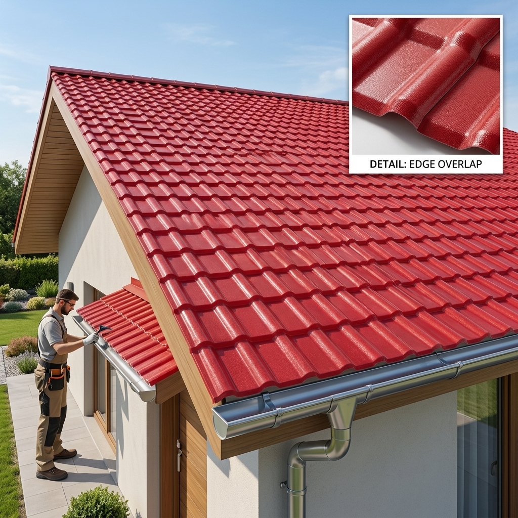 Long Span UPVC Corrugated Roof Sheet ASA Coated Heat Insulation Waterproof For Warehouses &amp; Resid Houses
