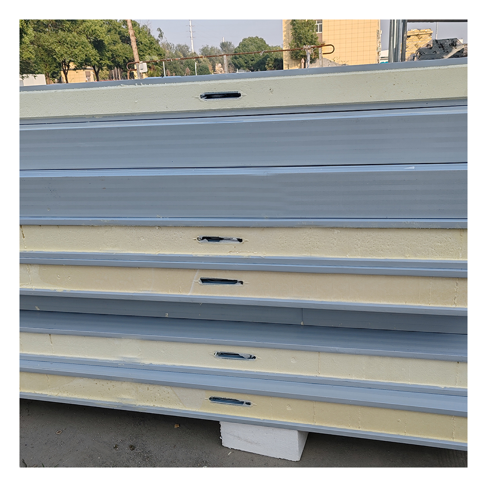 50/100/120/150/200mm Wall and Ceiling Foam Insulated Fireproof PU/PIR/PUR Sandwich Panels for Cold Room Warehouse