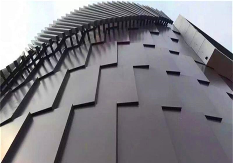 Aluminium Solid Panel Facade Cladding Modern Hotel Hospital Use Seamless Installation Wind Resistant Fireproof 1.5 2.0 2.5 3.0mm