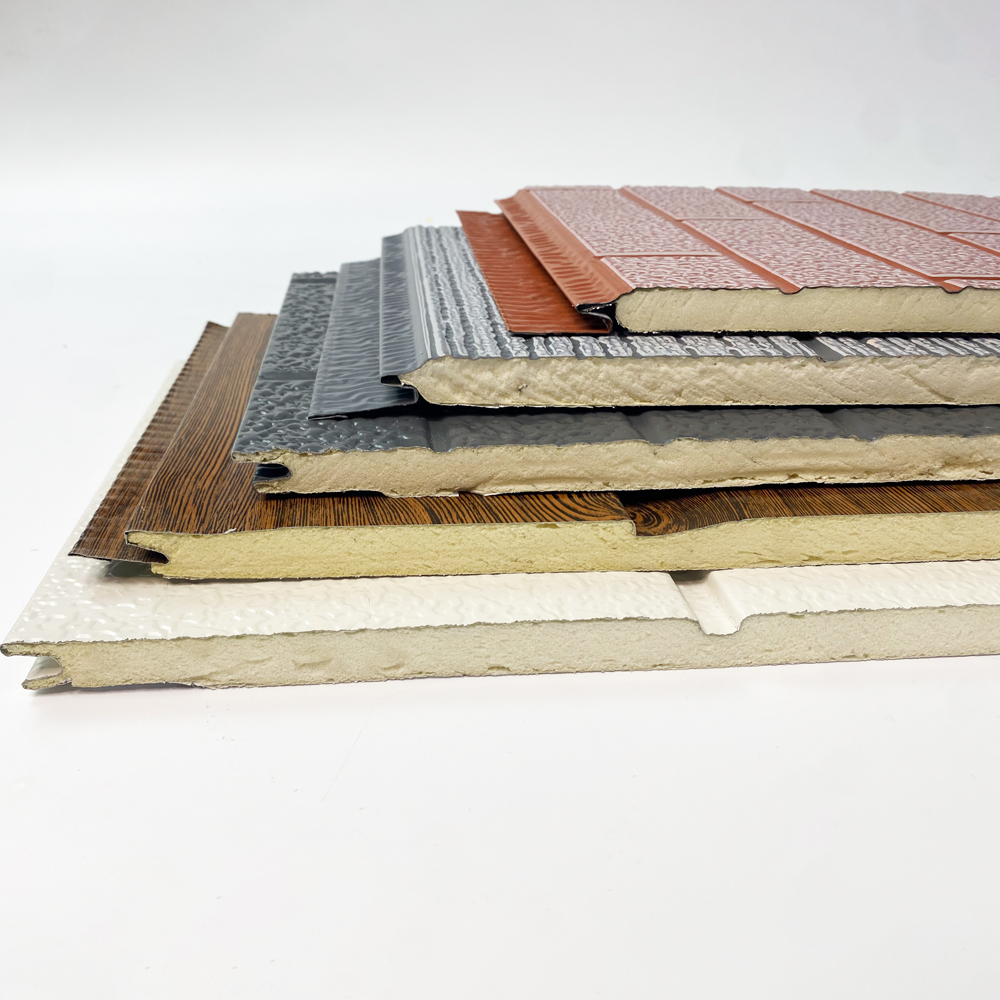 Fire Resistant Polyurethane PU Sandwich Panels High Thermal Insulation Energy Saving Panels For Industrial Building Walls