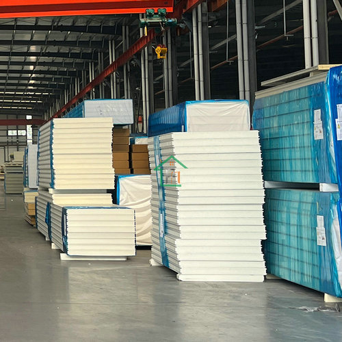 PNS Hot Selling Cold Room Sandwich Panel Partition Ceiling Panel Sandwich PU PIR Rock Wool Glass Wool Core Customized