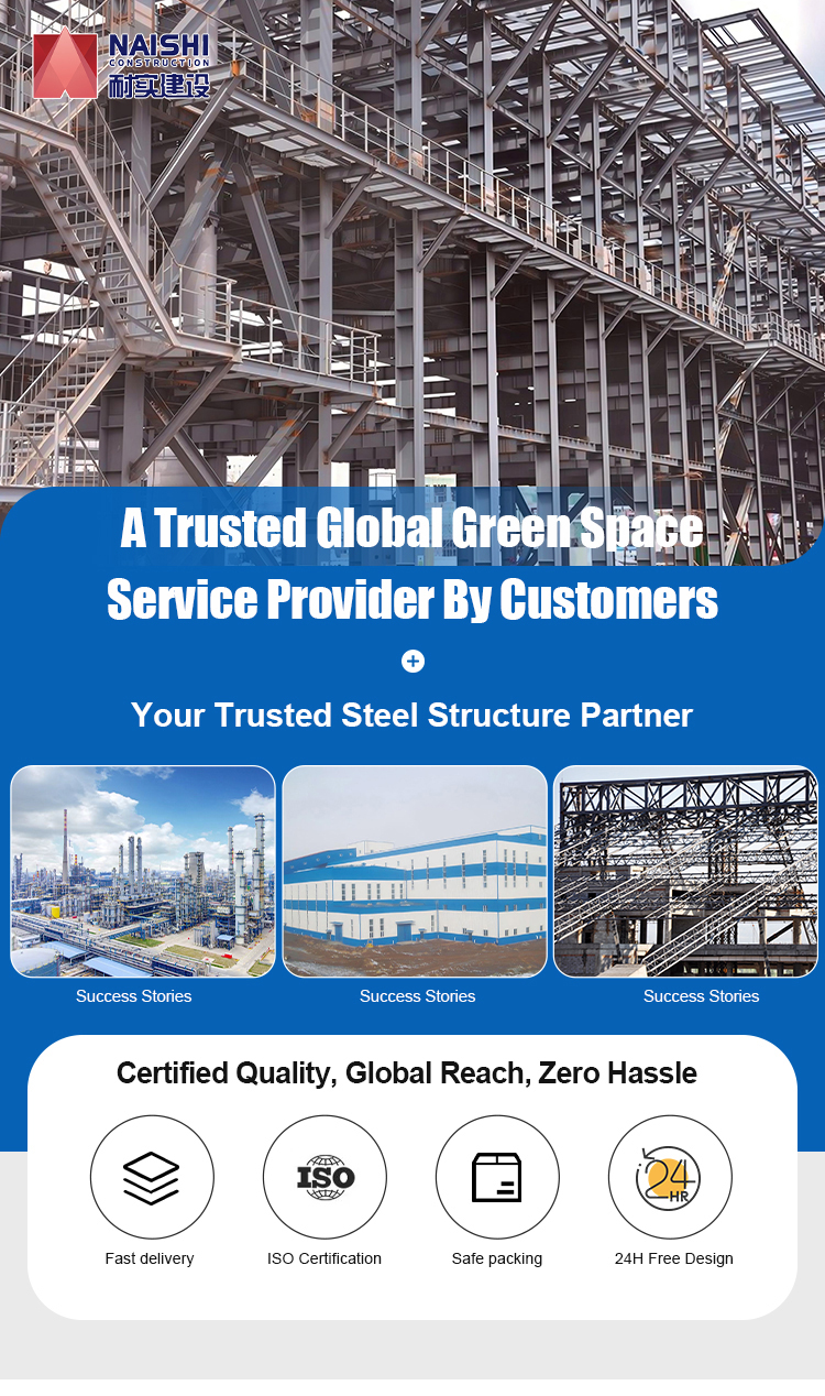 Prefabricated steel structure framework