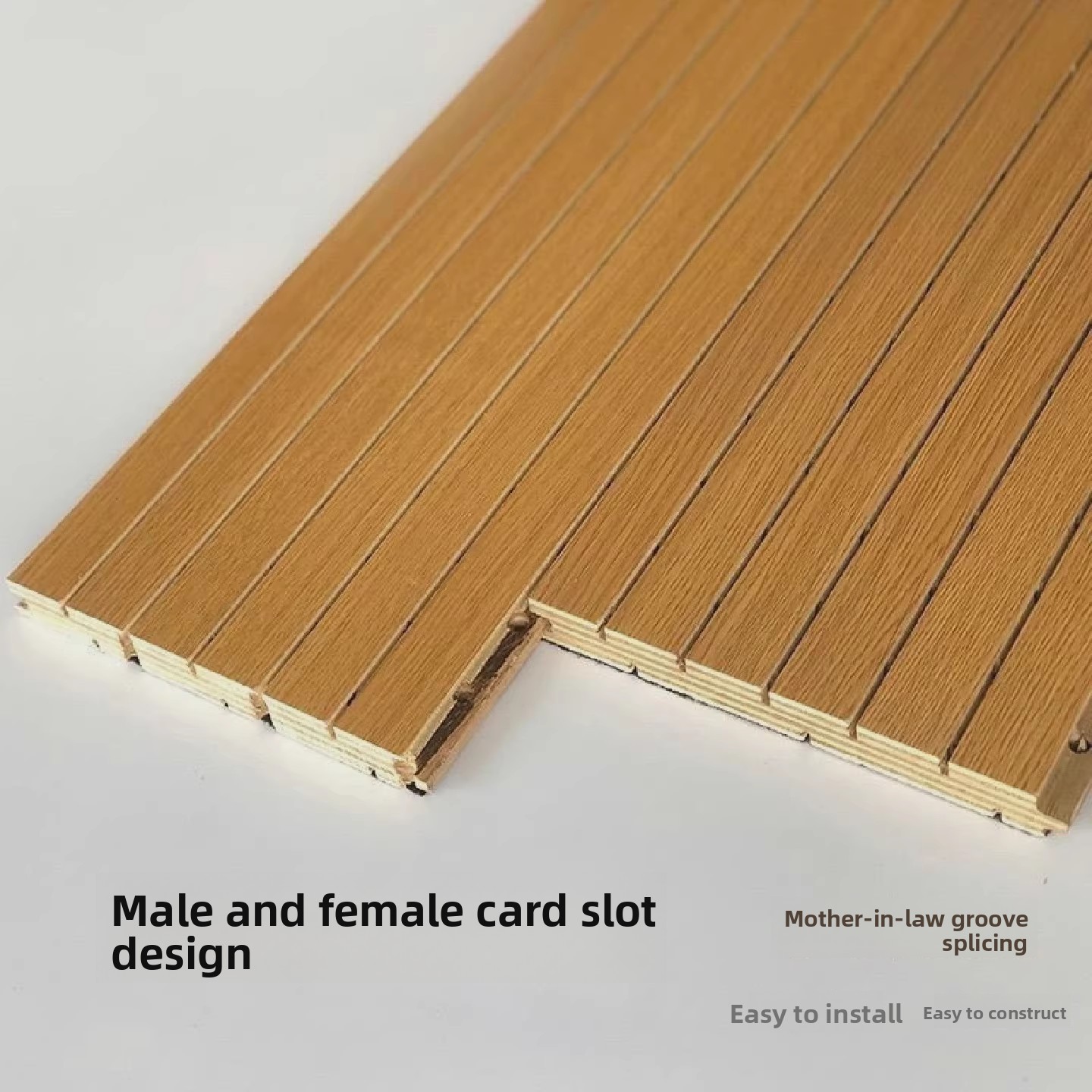 Sound-absorbing Sound Insulation Board Carbonized Wood Flame Retardant Perforated Wall Decoration 25-30dB Noise Reduction