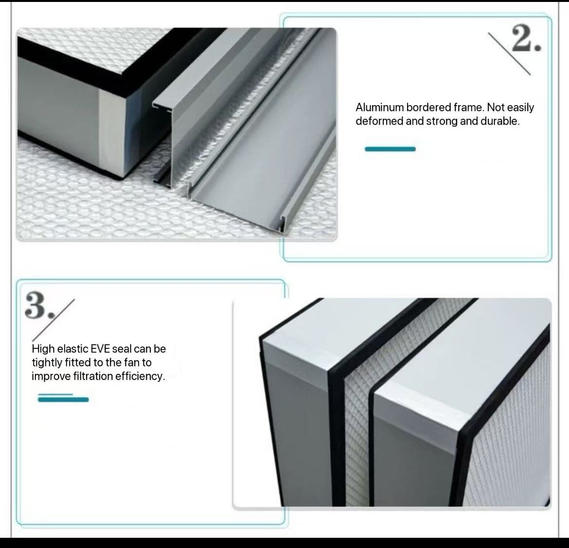 Customized H13 H14 HEPA Dust Filter Laminar Flow HVAC Panel Filter for Cleanroom AC New Condition for Laboratory