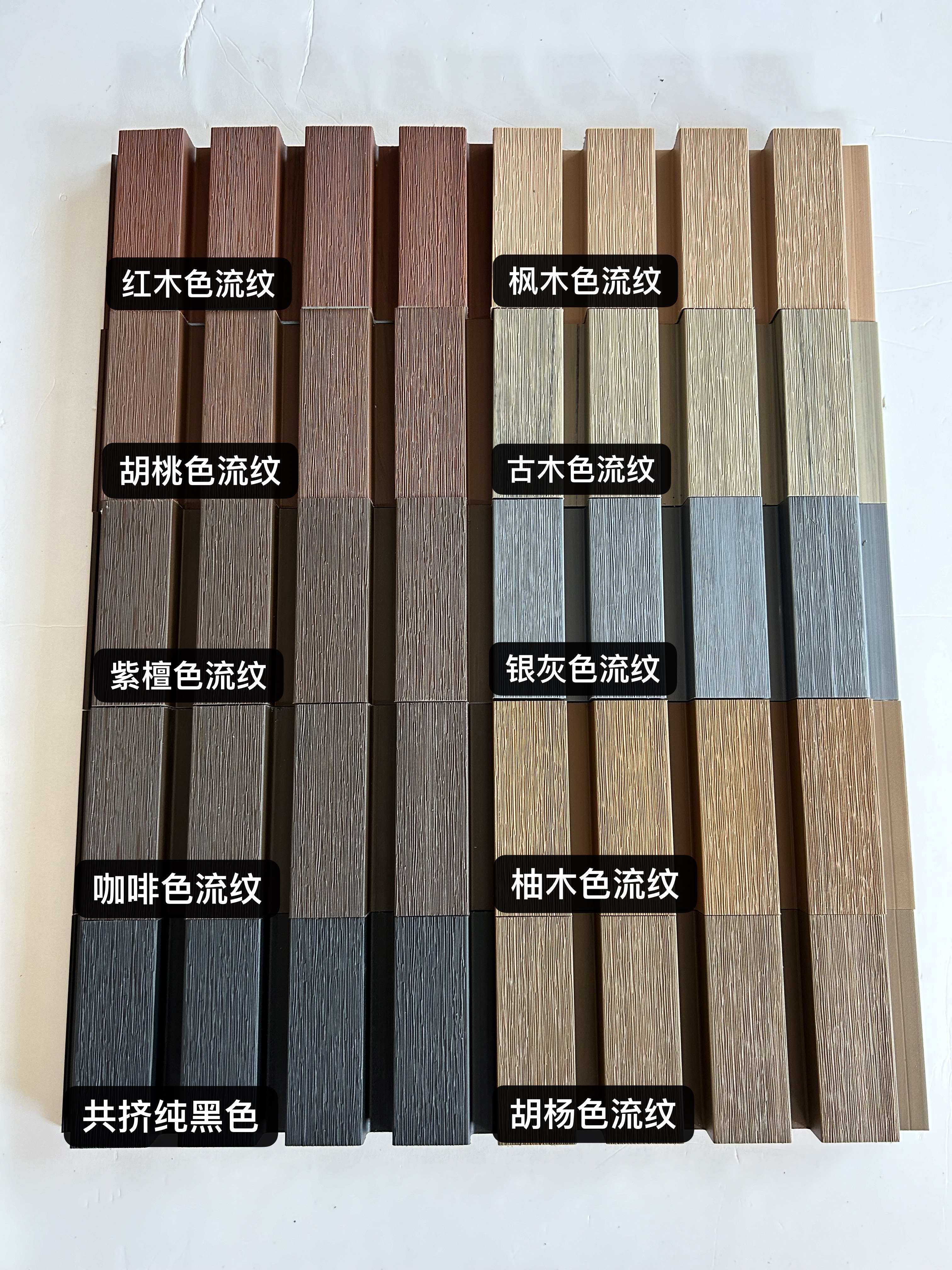 Fluted WPC Wall Cladding Exterior Outdoor Composite External Wpc Wall Cladding Panels Outdoor Wood Slatted Wall Cladding