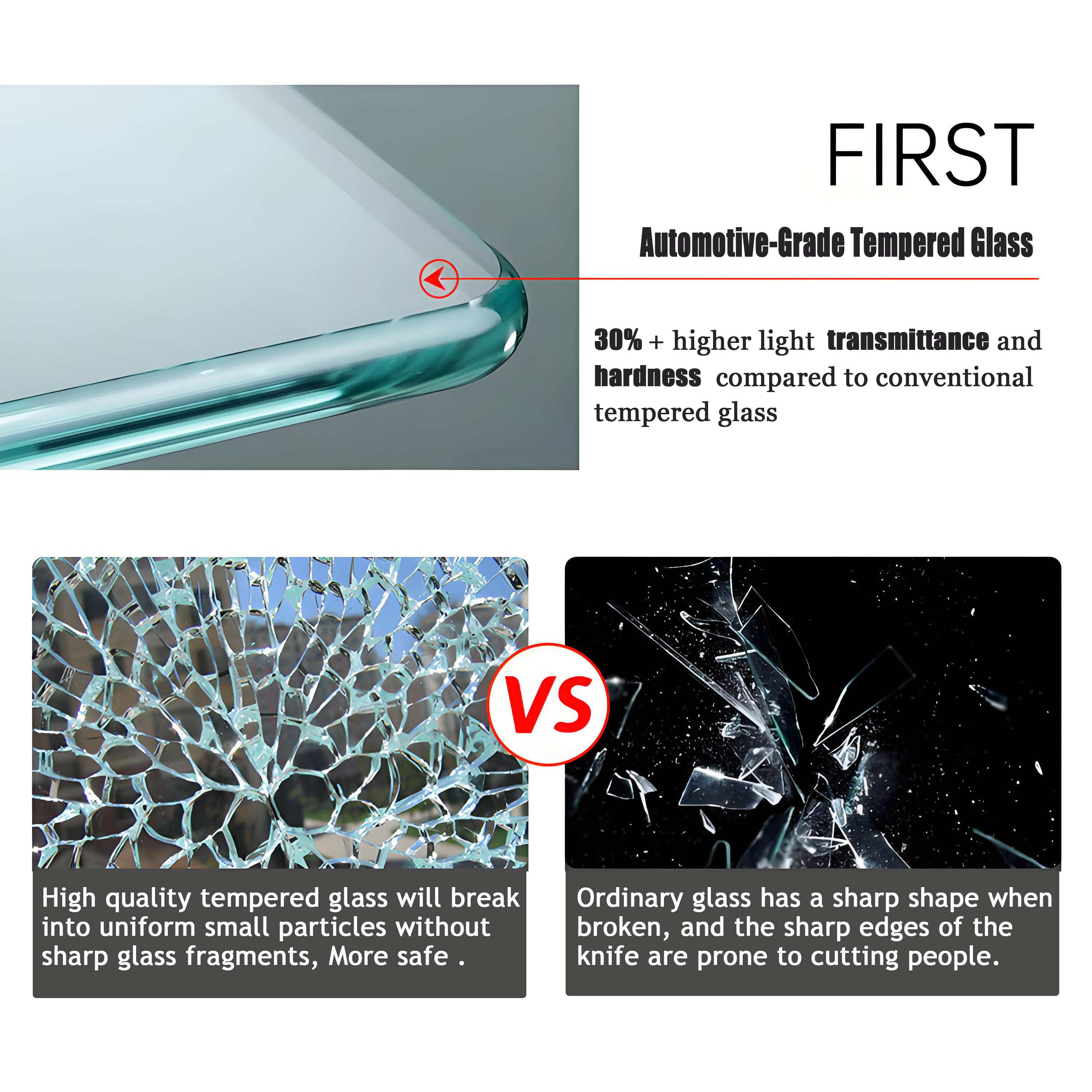 Acoustic Frameless Glass Partition Panoramic Office Wall Sound Insulation Tempered Glass Custom Size Modern Design