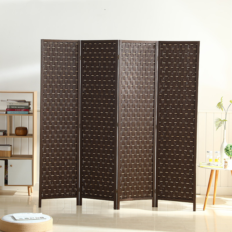 Paper Room Divider Privacy Screen 4 Panel Partitionfor Room Separation Room