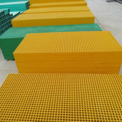 Custom Cutting Drilling FRP Closed Top Grating 50*50/100*100mm Smoke Suppression Anti Static Panels