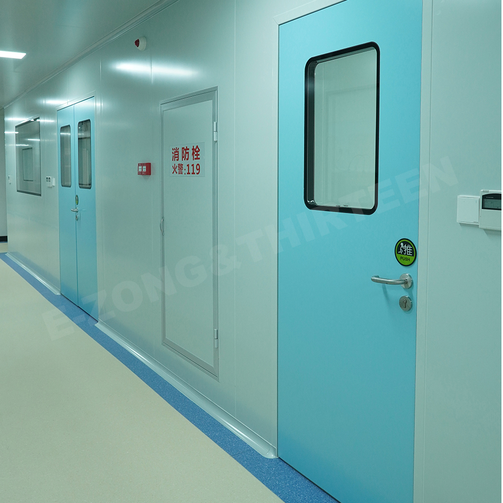 Honeycomb Aluminum Cleanroom Door Hermetic Airtight Antibacterial Door For Pharmaceutical Laboratory Hospital GMP Clean Room