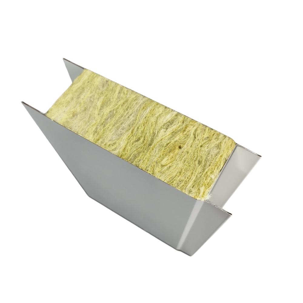 50-100mm Thickness High Density Rock Wool Sandwich Panels with Dust-proof Cleanroom Panel for Clean Room Wall