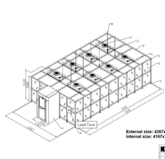 Clean Booth 3D Diagram 1