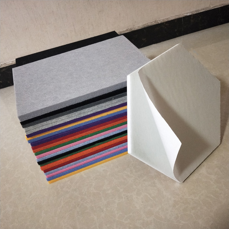 Hot Sale 9mm 12mm 15mm Thickness Polyester Acoustic Sound Insulation Panels PET Polyester Fiber Acoustic Panels