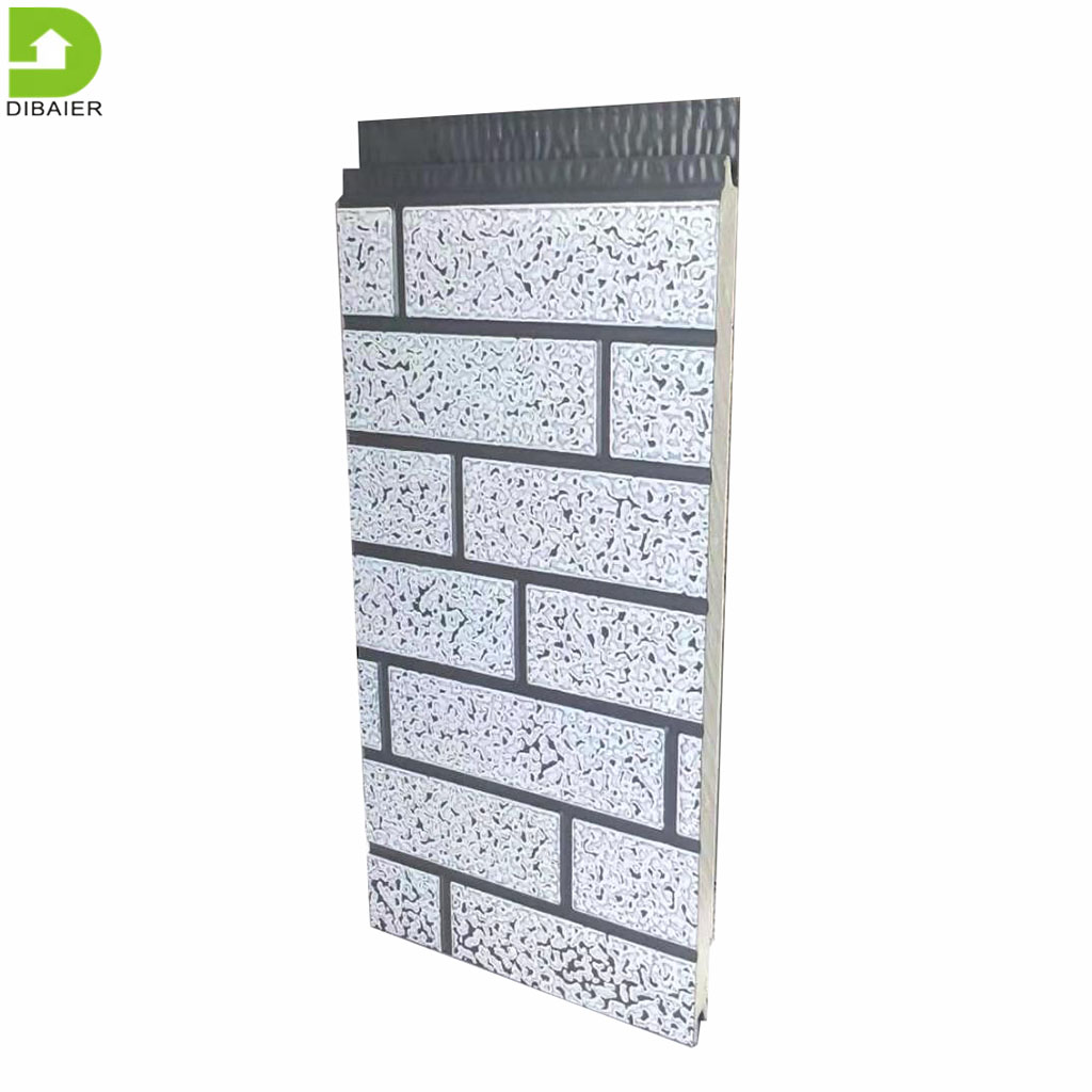 Lightweight 16mm Polyurethane Exterior Wall Cladding Metal Siding Sandwich Wall Panels