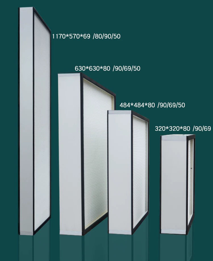 Customized H13 H14 HEPA Dust Filter Laminar Flow HVAC Panel Filter for Cleanroom AC New Condition for Laboratory