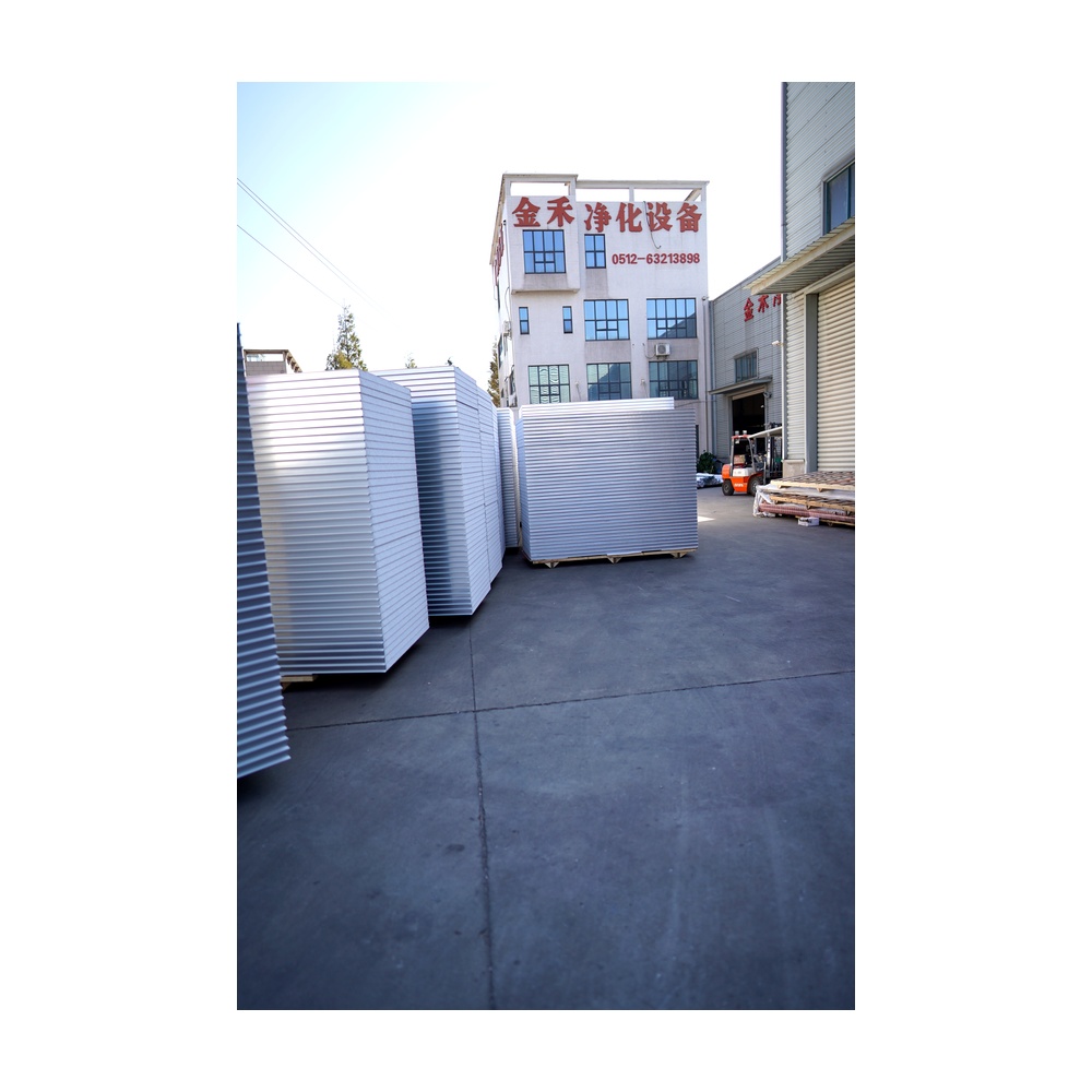 Sound Insulation Rock Wool Cleanroom Wall Panel for GMP Workshops