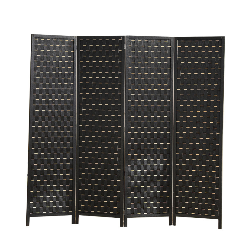 Paper Room Divider Privacy Screen 4 Panel Partitionfor Room Separation Room