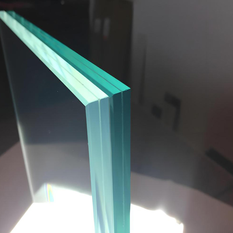 Solid Double Layer Laminated Custom Thickness Tempered Glass Panel for Industrial Windows, Interior Partition, Glass Door