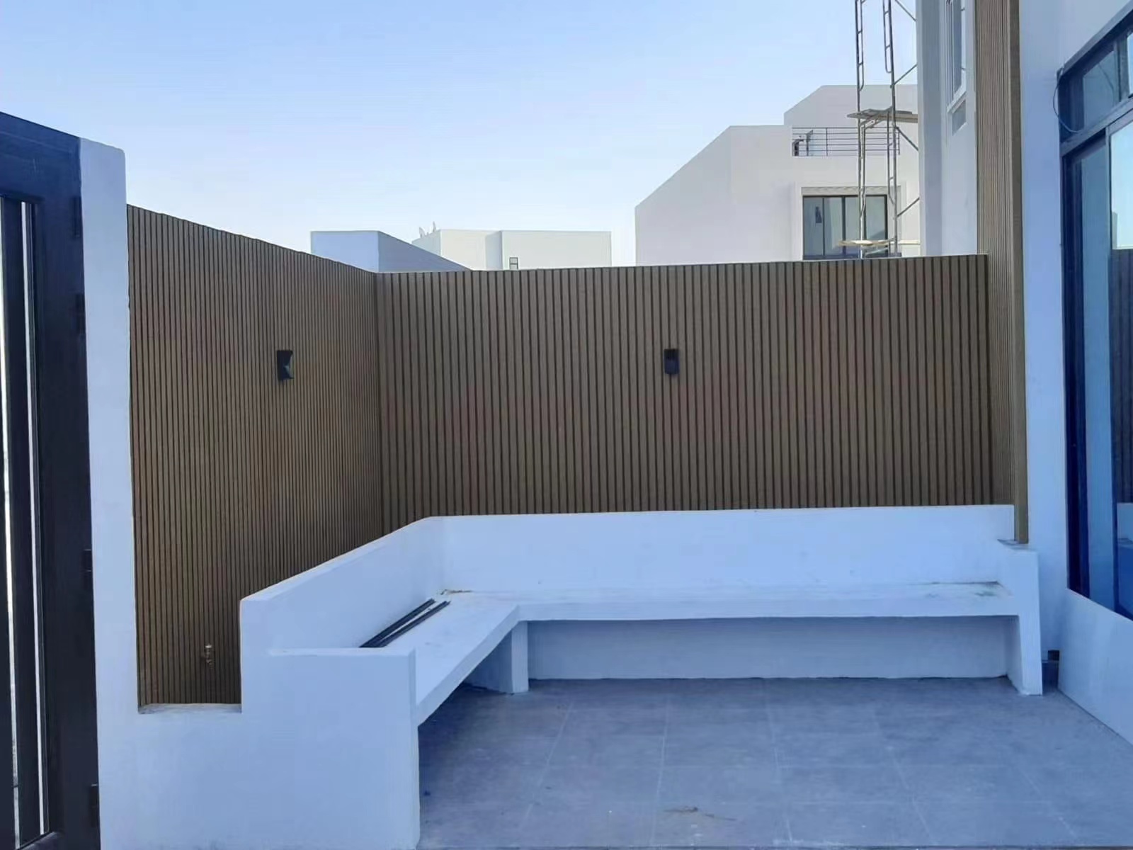 WPC Wall Cladding actual project installation view 1