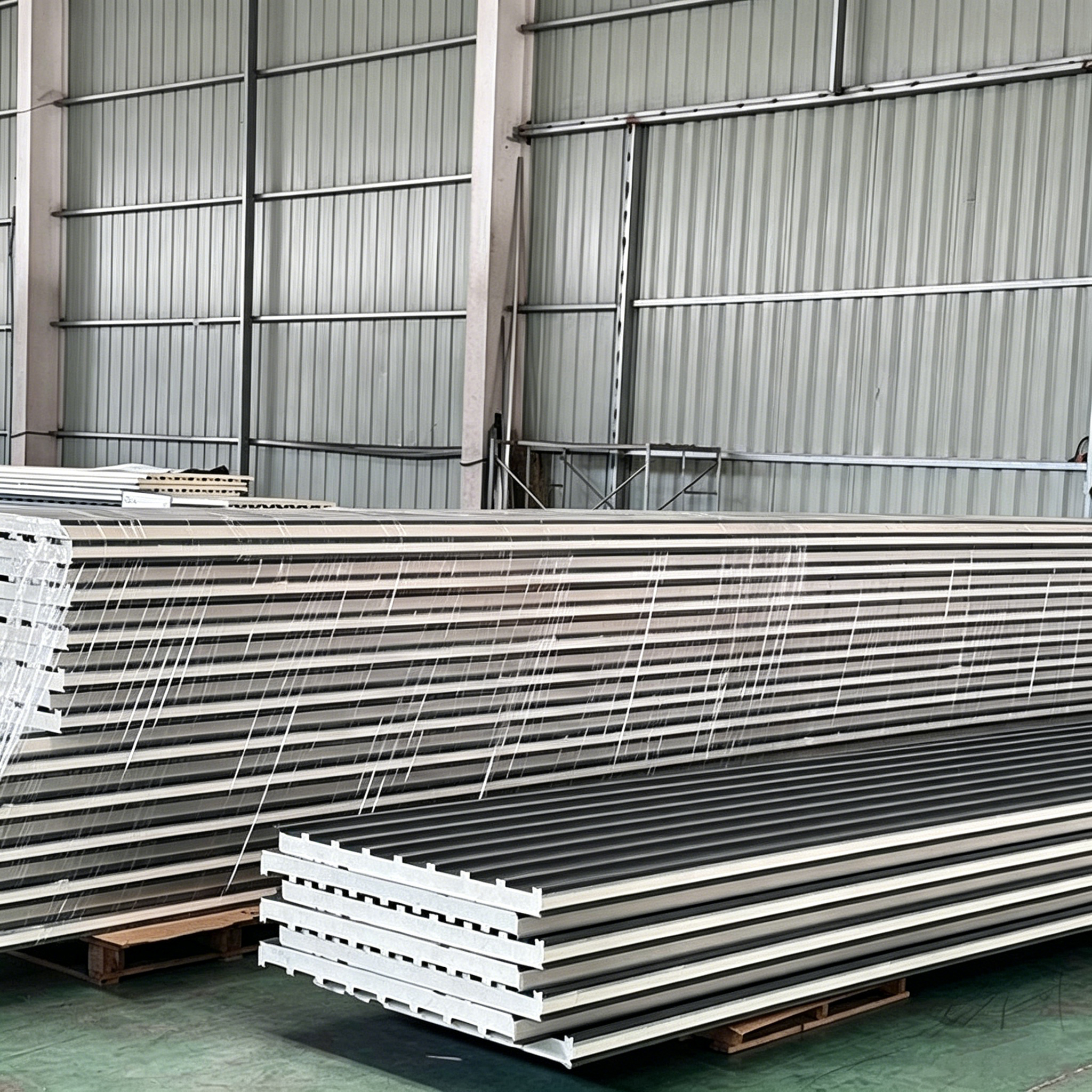GUANGQIA Insulated Polyurethane Sandwich Panels Waterproof Fire-Rated Aluminium Sandwich Roofing Panels