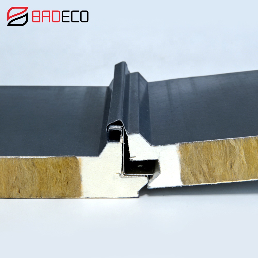Energy Saving BIPV System Solar Roof Sandwich Panels With 360&deg; Lock Seam System Installation Design For Warehouse