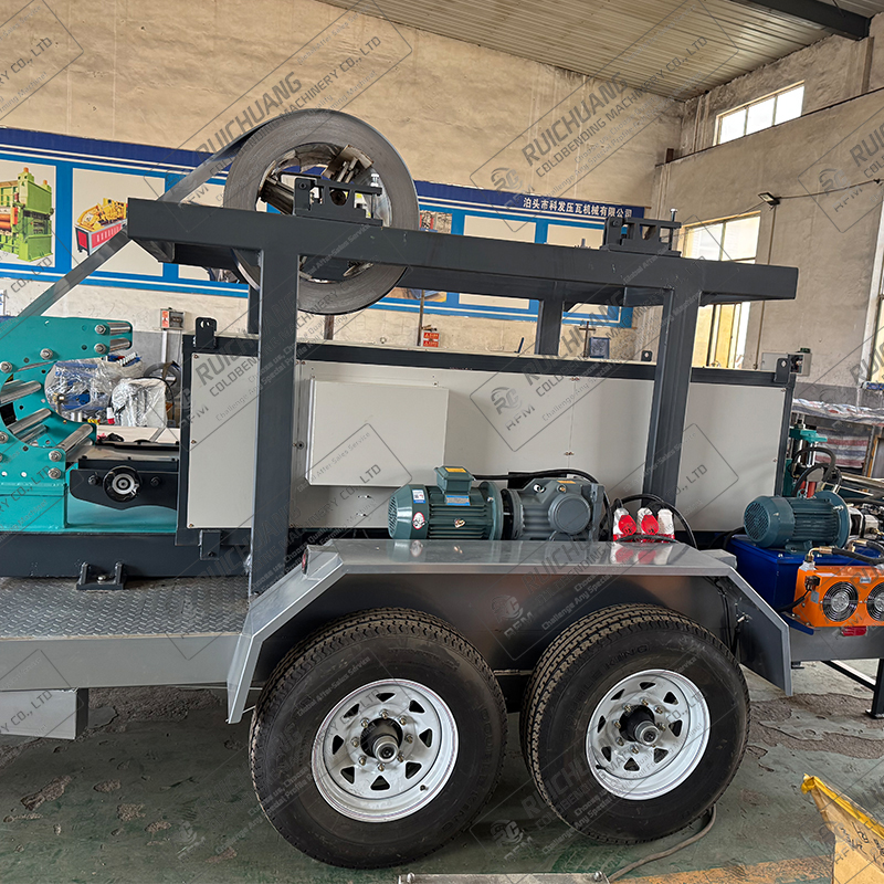 Cost-effective Mobile Portable Snap Lock Roofing Sheet Roll Forming Machine Warehouse Roof Panel Forming With Technical Support