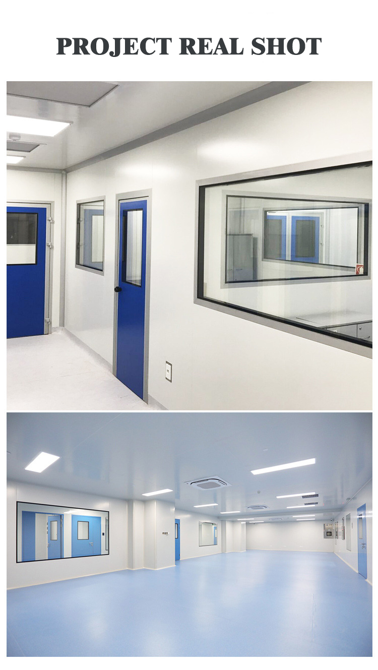 Laboratory Cleanroom Rock Wool Sandwich Panels with Metal Color Steel Roofing for Purification Workshop and Heat Preservation