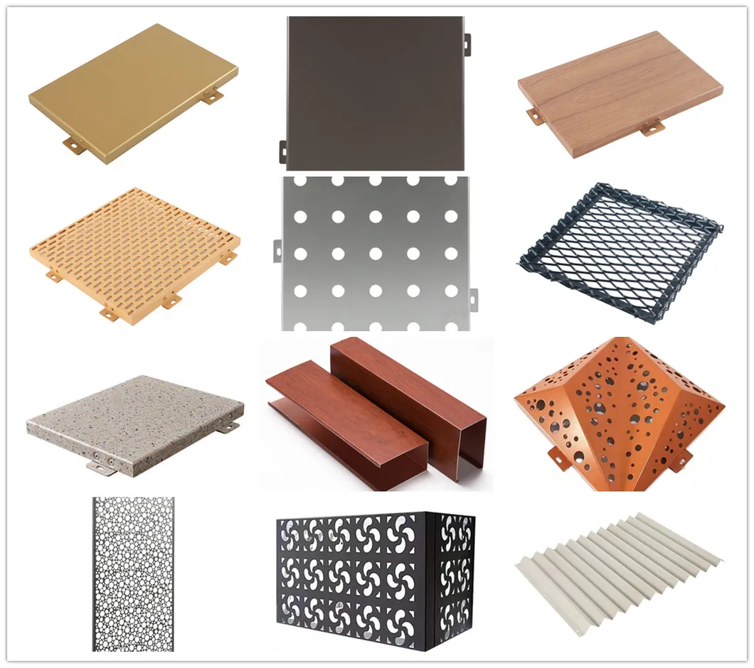 Aluminum Carved Metal Construction Building Profile Facade Plate Decorative Exterior Paint 3D Curtain Wall Cladding Panel