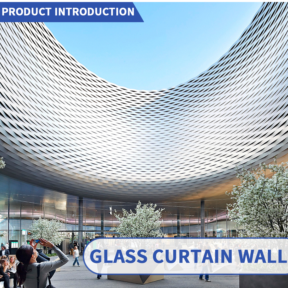 Architectural Exterior Wall Solution Using Laser Cut Aluminum Facade Panels For Office Projects