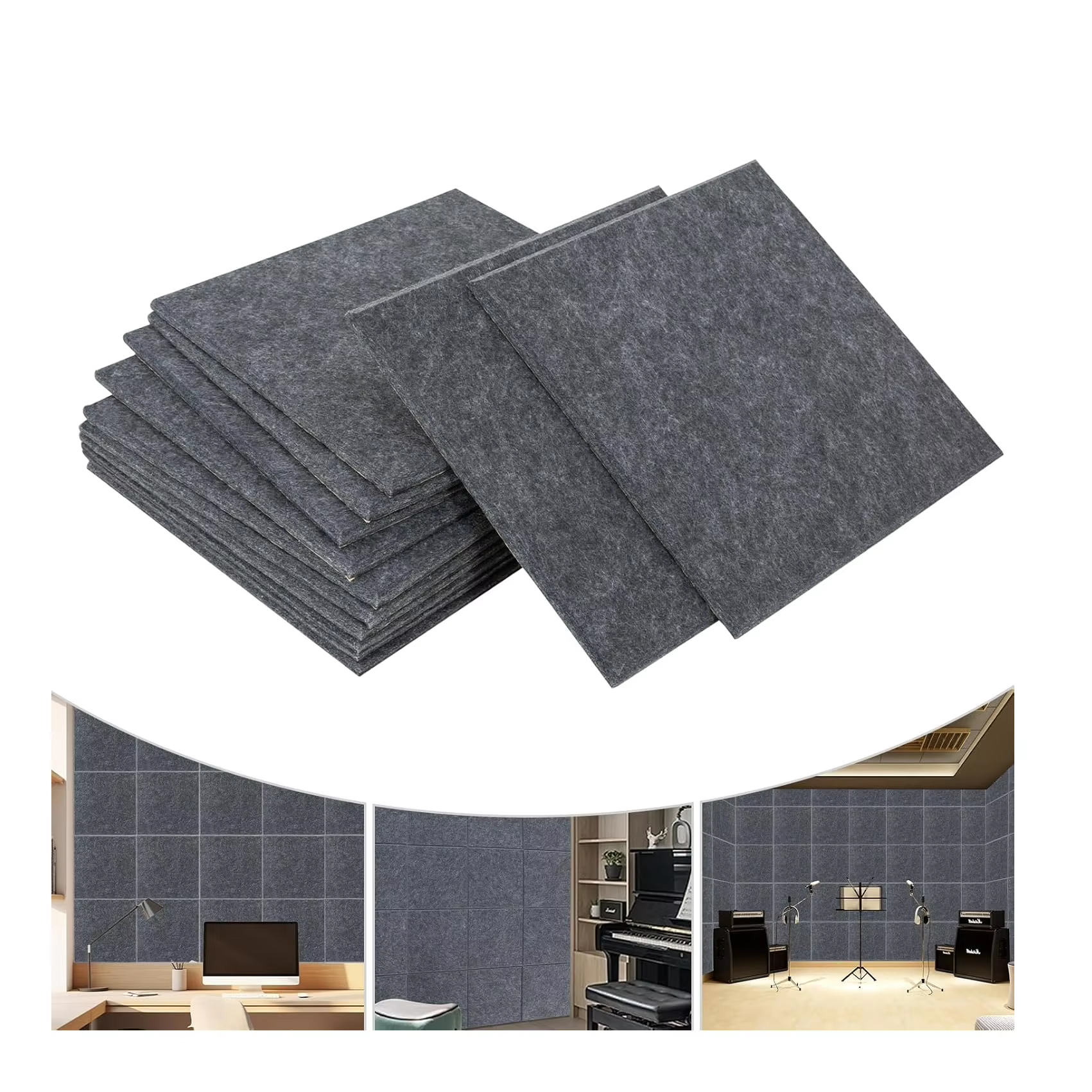 Eco-friendly PET Polyester Fiber Acoustic Panel Sound Insulation Board