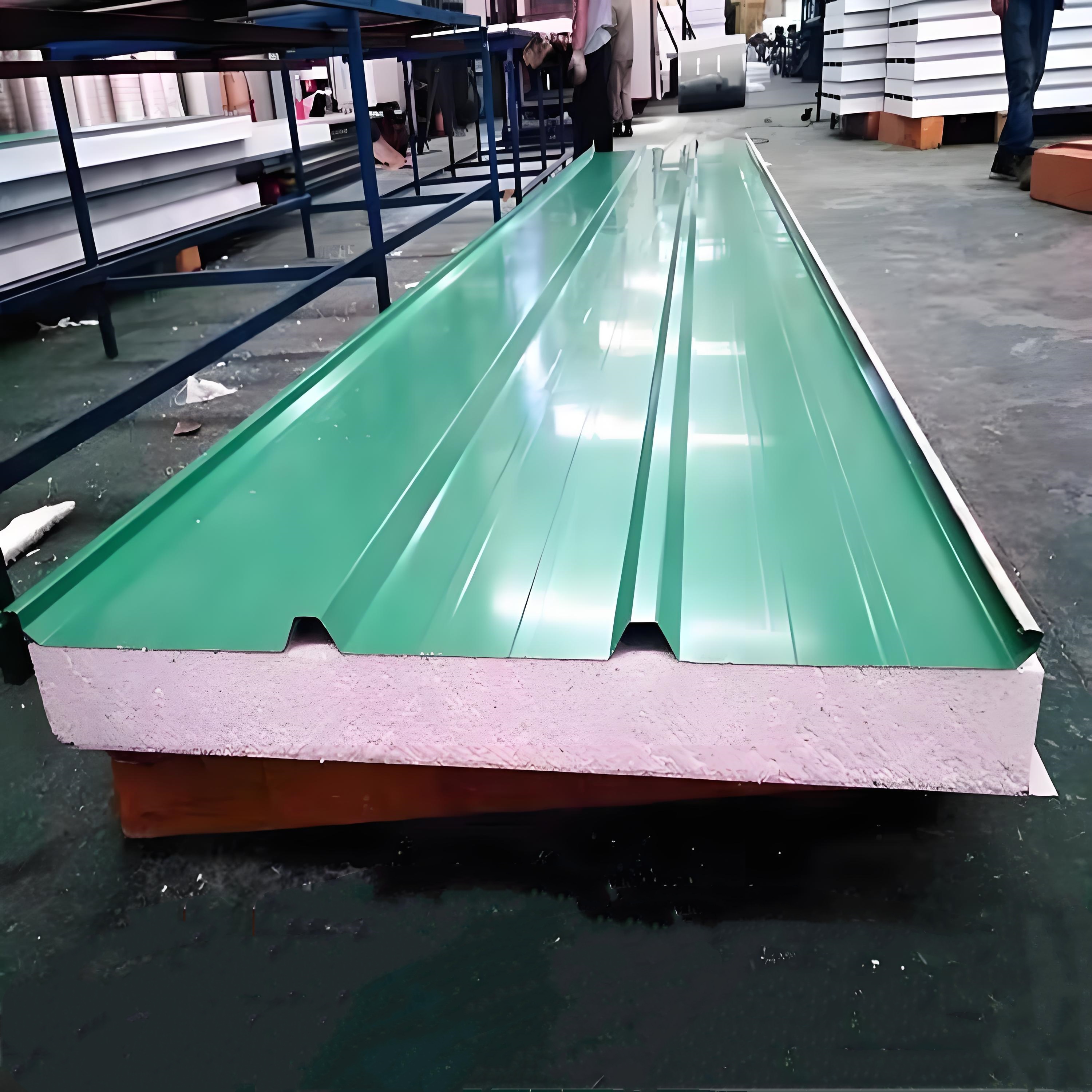 50mm 75mm 100mm 150mm Insulated Fireproof Metal Wall Panels Insulted Roofing Panel Tiles Sheet EPS Sandwich Panel