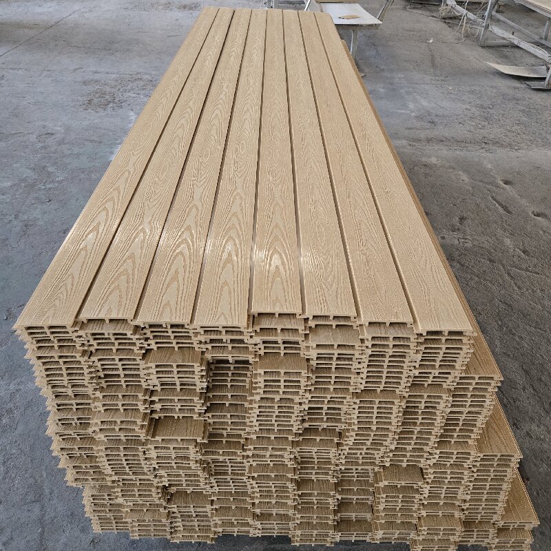 WPC Exterior Cladding Panel Outdoor EN13501 B1 Fire Rating ISO9001 Certified Waterproof Wood Grain Wall Board