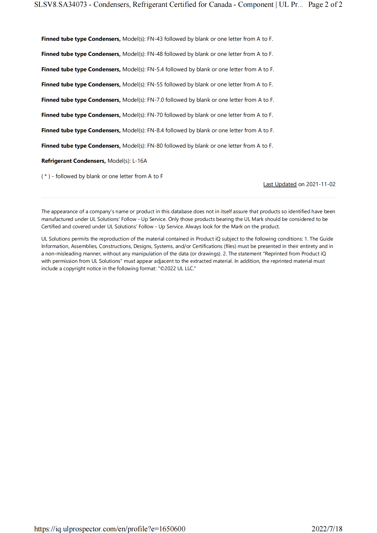 Thermal Conductivity Testing Certificate