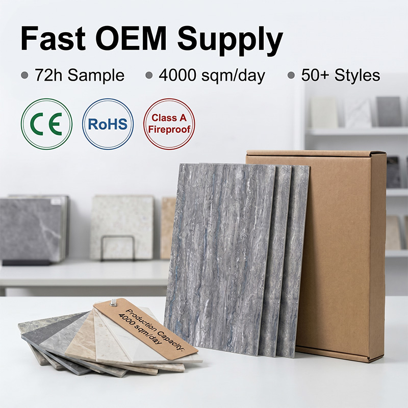 Custom Texture MCM Flexible Stone Panel Waterproof Wall Cladding for Private Label Building Brands OEM Projects