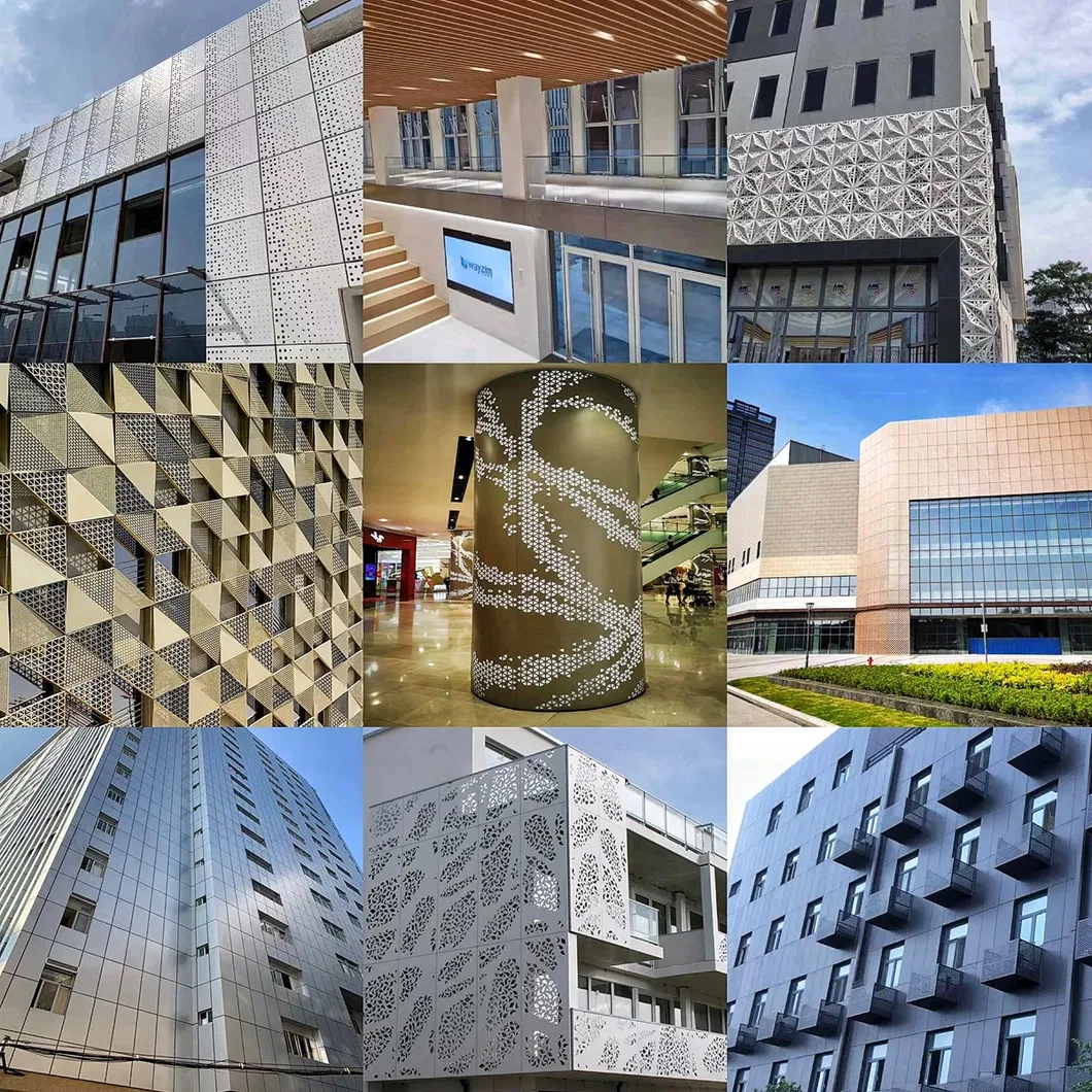 Aluminum Carved Metal Construction Building Profile Facade Plate Decorative Exterior Paint 3D Curtain Wall Cladding Panel