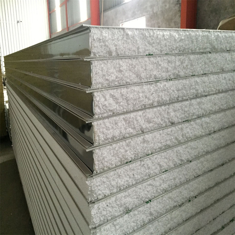 PU Foam Sandwich Roofing Panel for Prefabricated House and Cold Storage Wall Heat Insulation