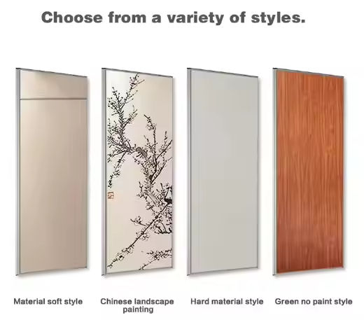 High Quality Modern MDF Modular Room Divider Custom Partition Wall Furniture Metal Frame Office Partitions Panels for Hotel Use