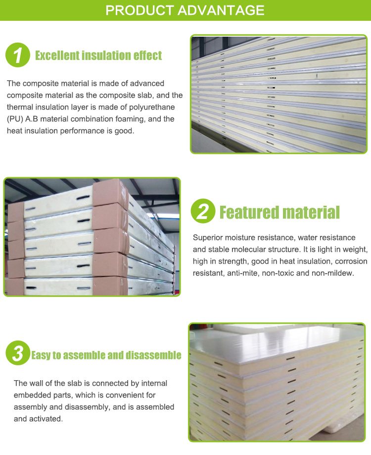 Certified Manufacturer 60mm Pu Puf Sandwich Panels in Oman