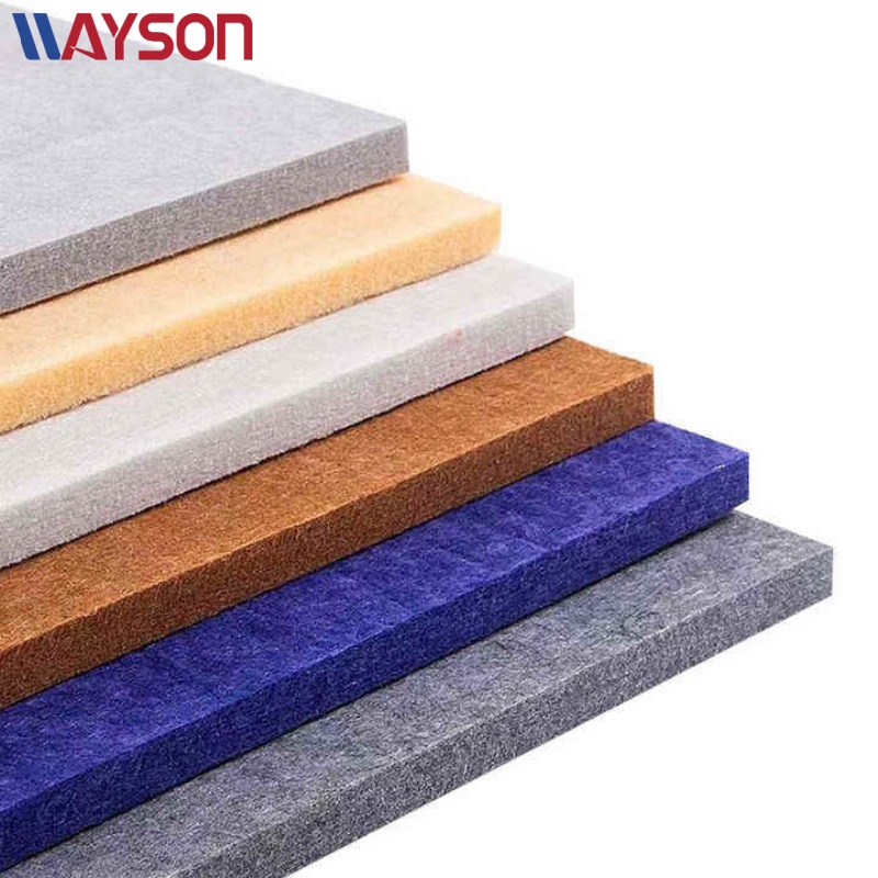 Polyester Fiber Acoustic Panels Contemporary Design Eco-Friendly Waterproof Fireproof Sound Insulation NRC 0.75-0.95 Living Room